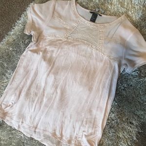 Soft, Pink H&M Top with Cute, Lace Detail!!